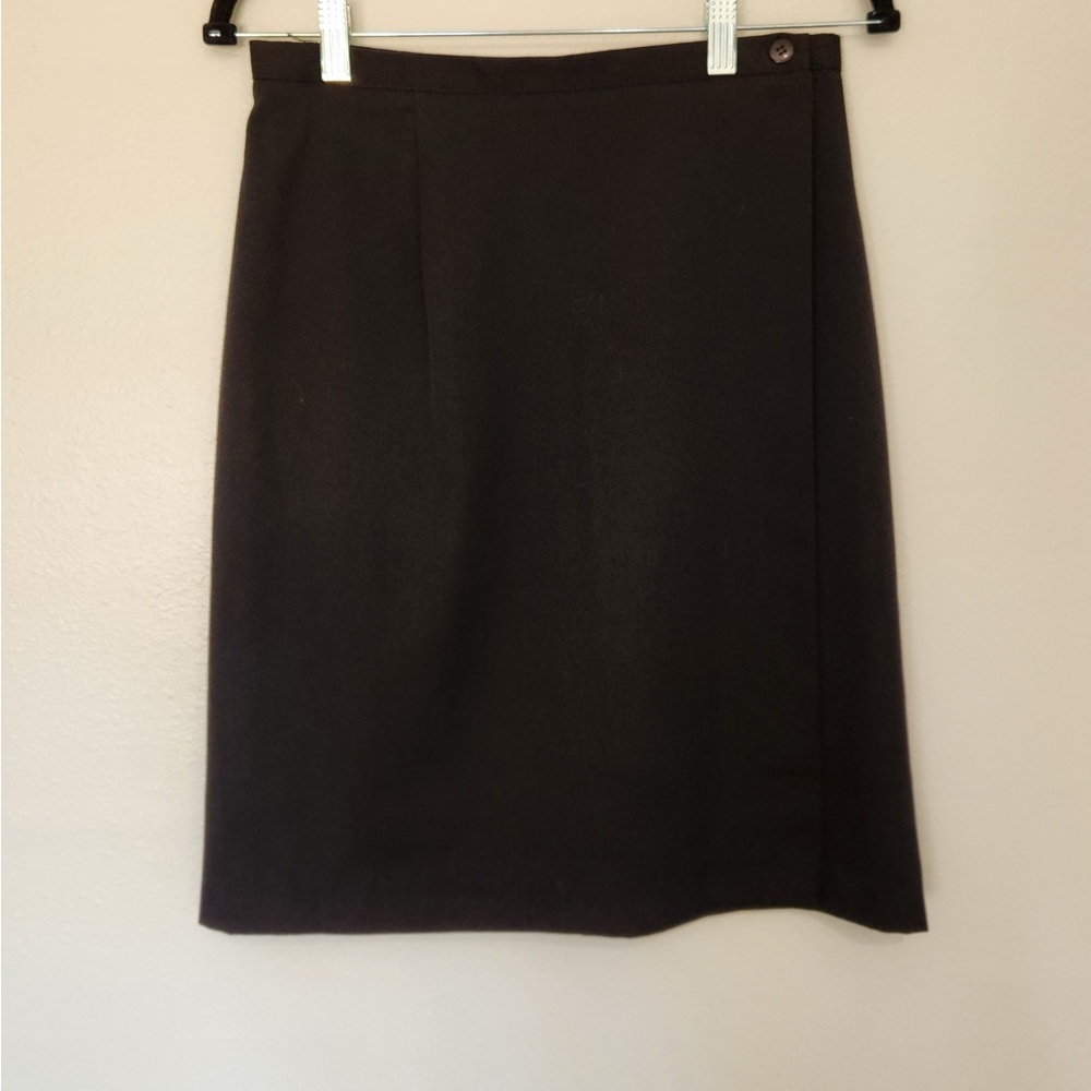 VAN HEUSEN Black Wrap around midi Skirt   Size 8